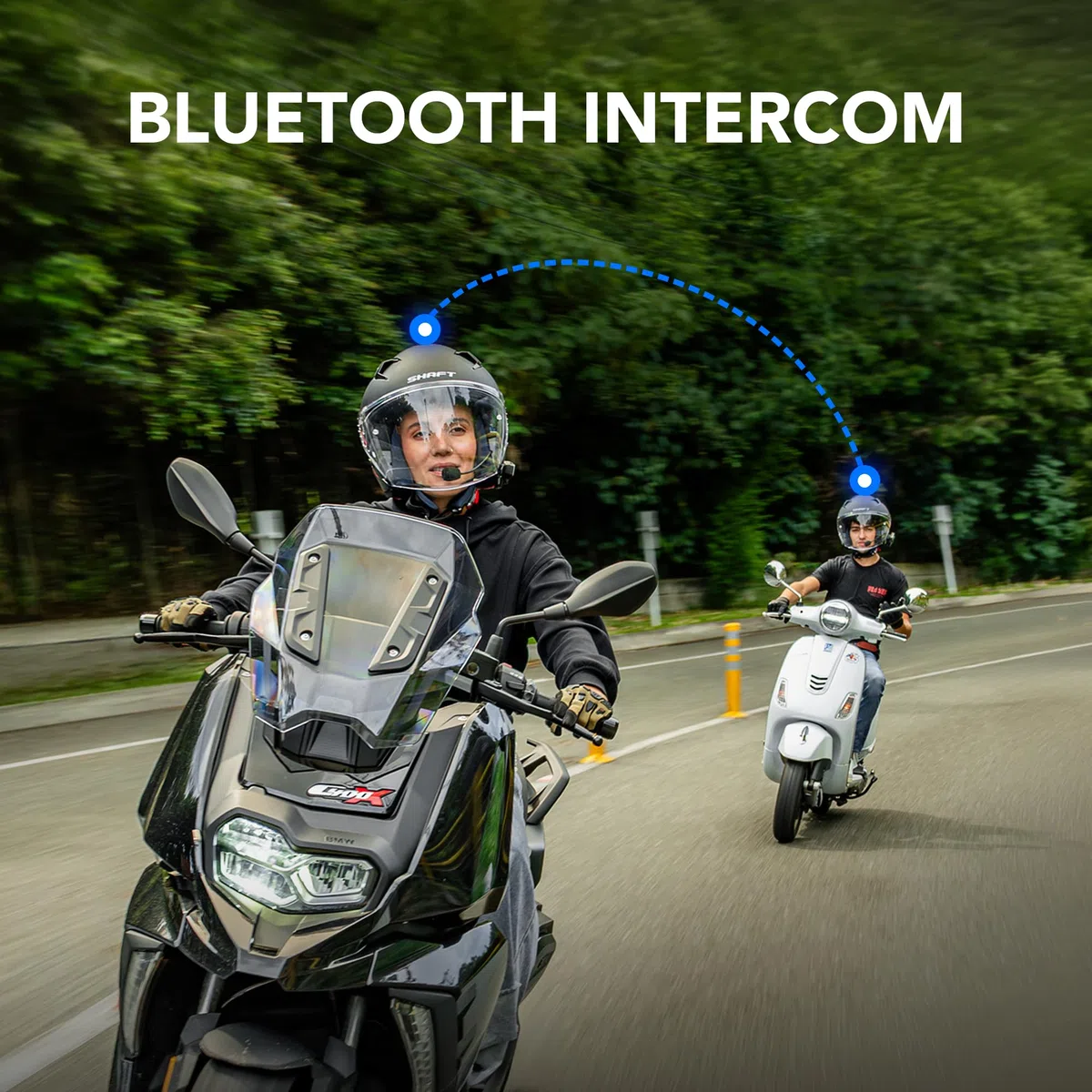 SENA Vortex Système de Communication par Casque Bluetooth pour Moto