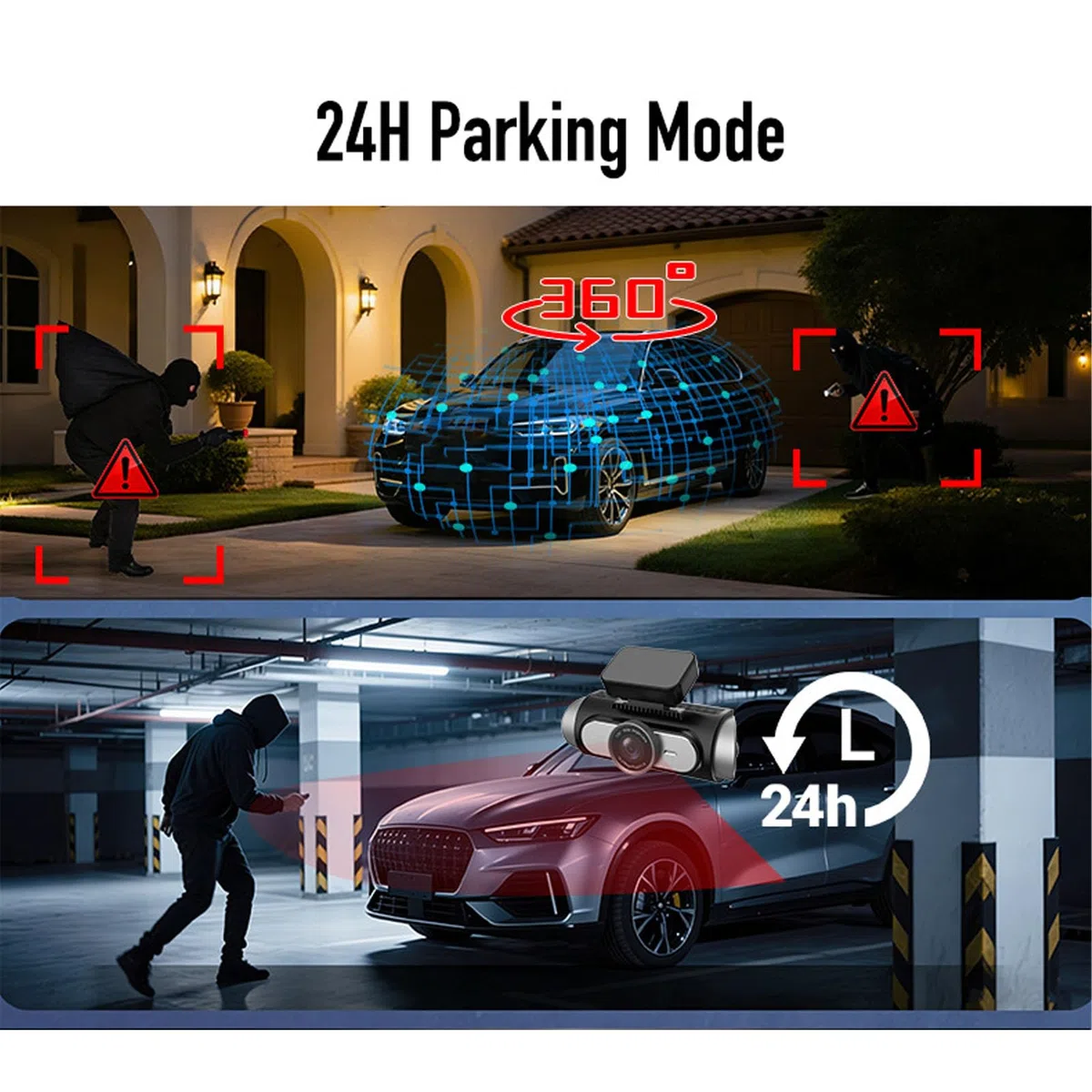 Annadue Caméra de Tableau de Bord 4K Avant et Arrière avec écran de 3,39