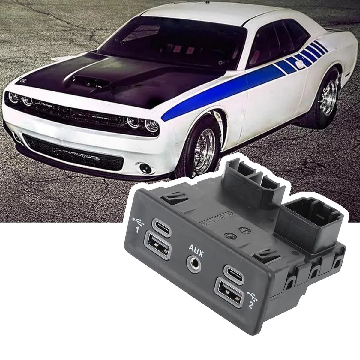 Général Module d'interfaces de centres multimédia de voiture avec ports USB Charge rapide et défense pour plusieurs véhicules Module de lecteur audio automatique d'origine