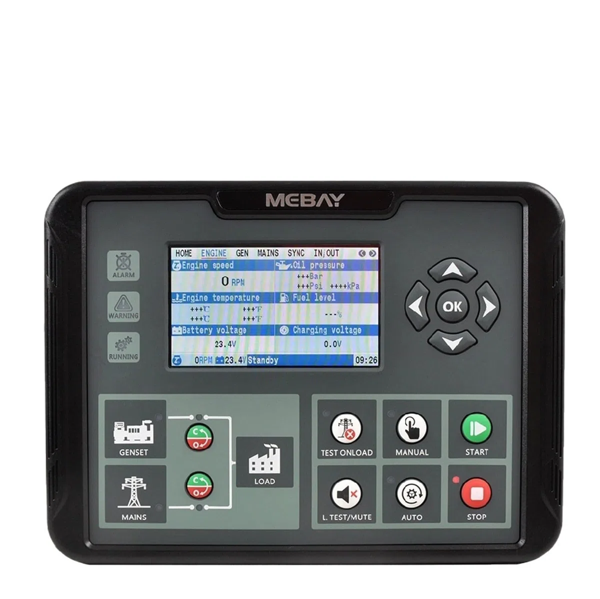 Contrôleur parallèle de Groupe électrogène DC102D DC100D, Module de Commande de Moteur LCD, Interface de Communication RS485 Can, pièces de générateur(DC102D)