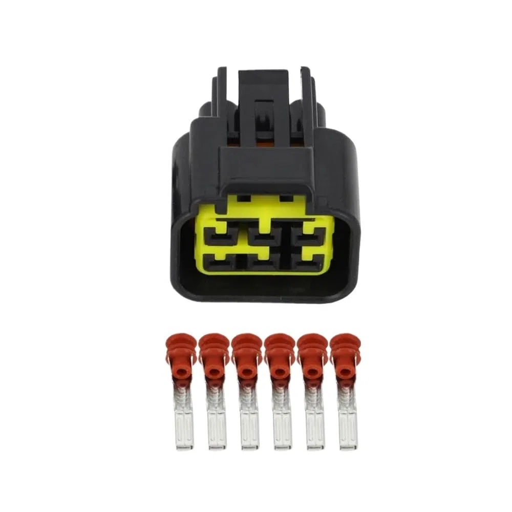 Connecteur de moto en plastique à 6 broches avec fiche terminale D+J70620-2.3-11/21