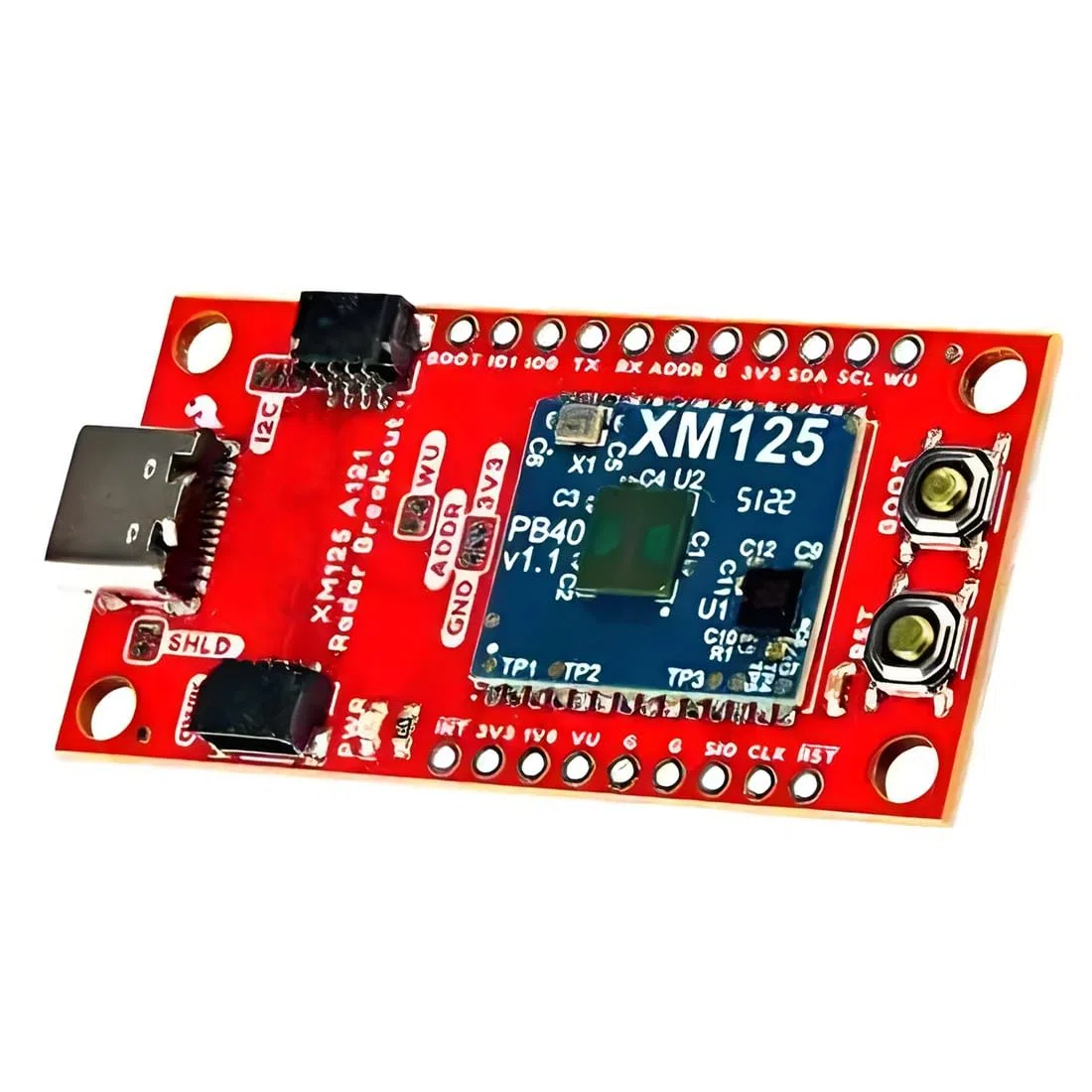 Capteur radar pulsé XM125 pour prototypage, test et évaluation