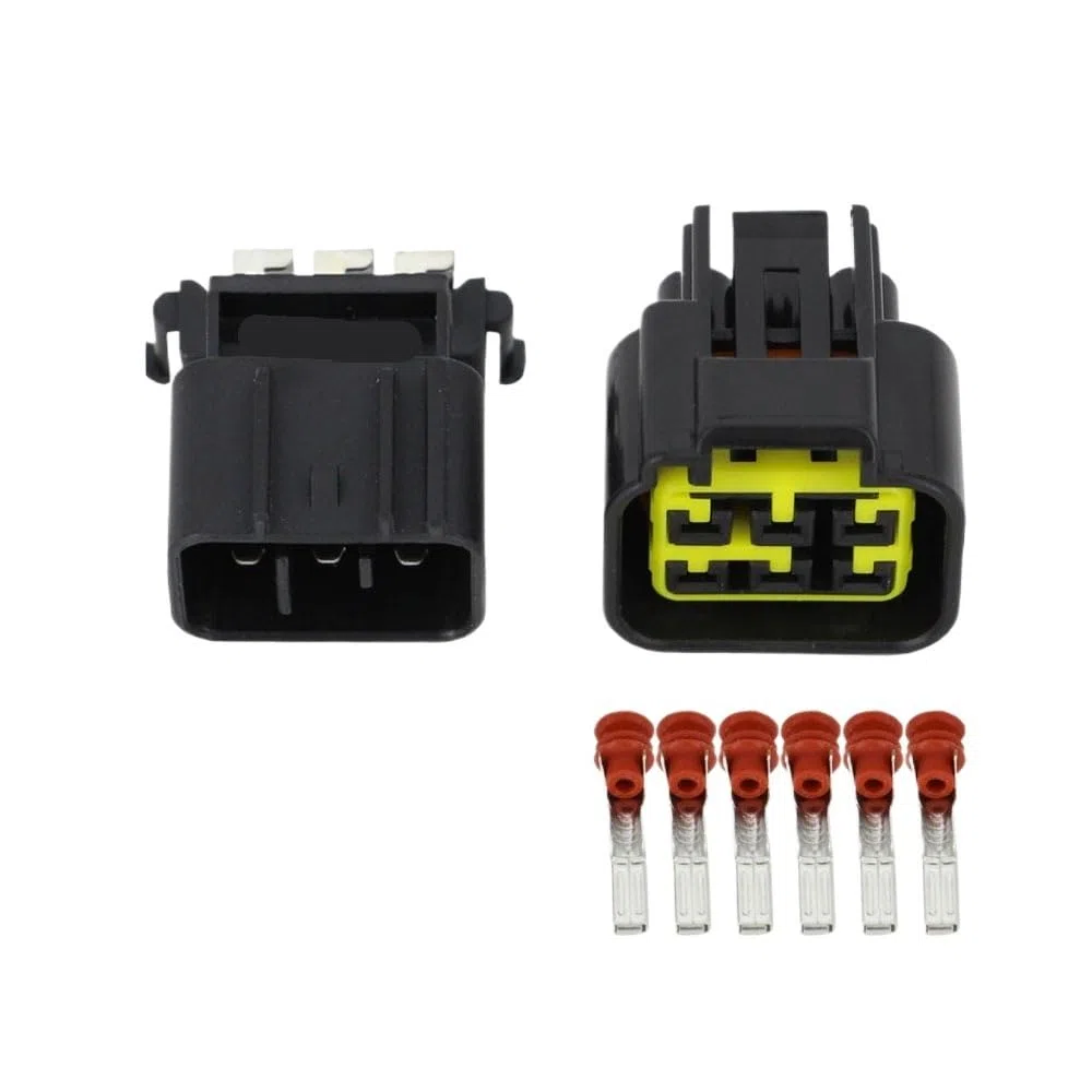 Connecteur de moto en plastique à 6 broches avec fiche terminale D+J70620-2.3-11/21