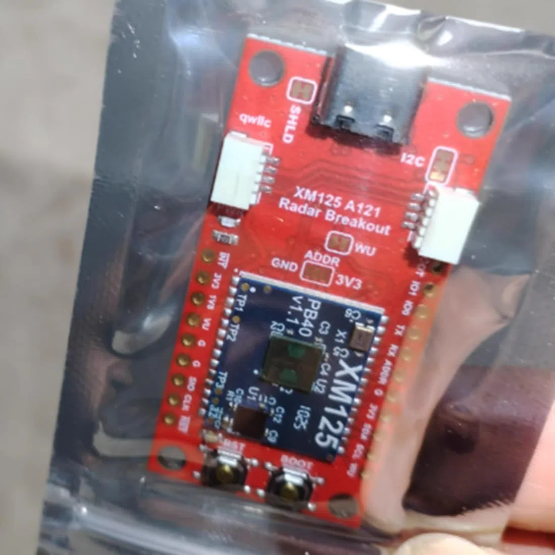 Capteur radar pulsé XM125 pour prototypage, test et évaluation