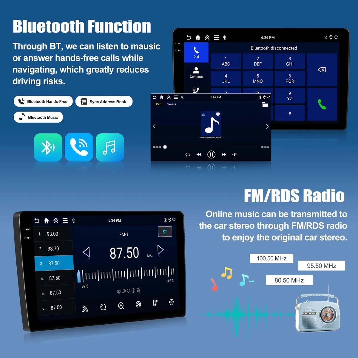 OiLiehu 4G+128G Android 15 Autoradio pour Kia Rio 2012-2015 avec CarPlay Android Auto sans Fil, 9“ INCELL Écran Tactile Radio avec GPS WiFi Lien Miroir Bluetooth FM/RDS EQ SWC Caméra Arrière