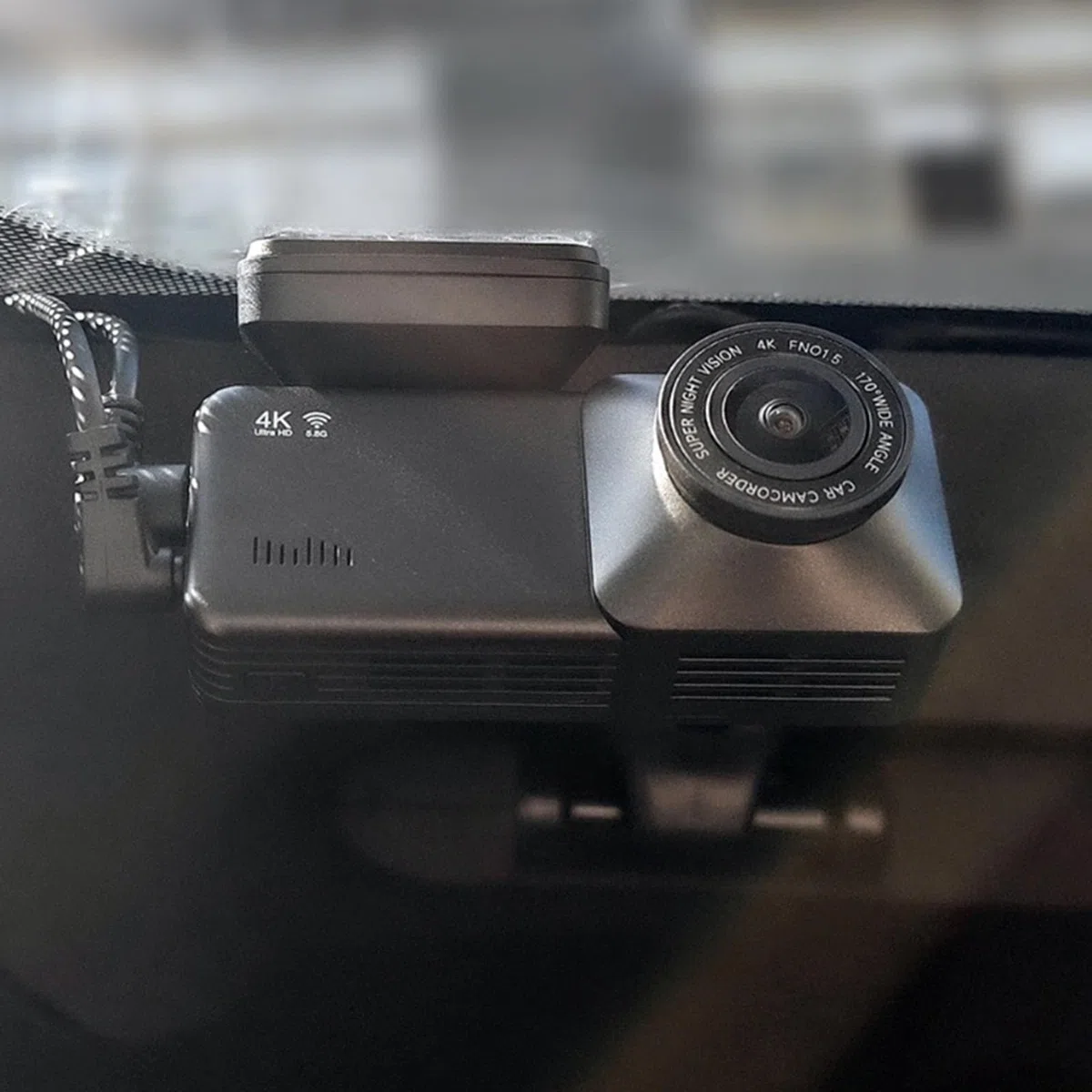 Caméra de sécurité pour véhicule avec objectif 4K 1080p et carte mémoire 32/64 Go pour caméra embarquée avant et arrière