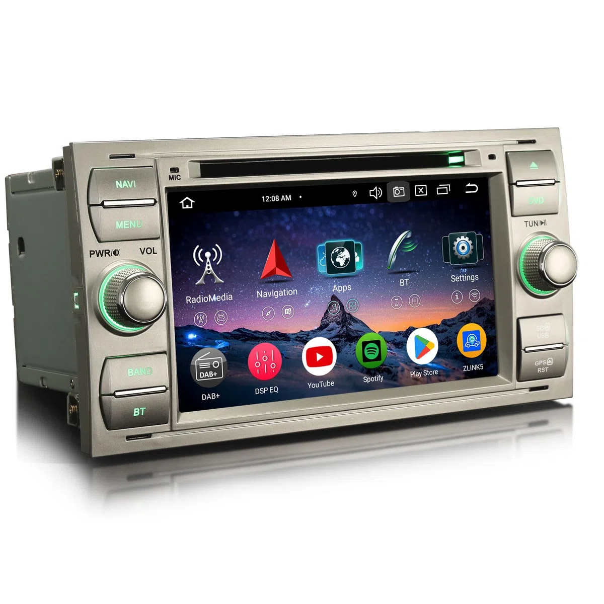Erisin Android 16 Autoradio CarPlay pour Ford Focus C-Max S-Max Galaxy Kuga