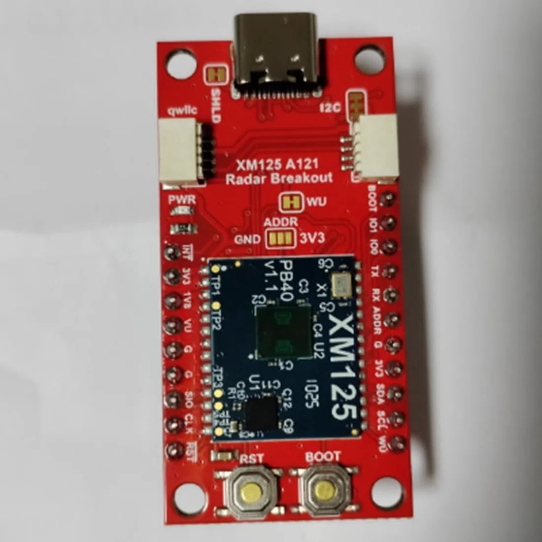 Capteur radar pulsé XM125 pour prototypage, test et évaluation
