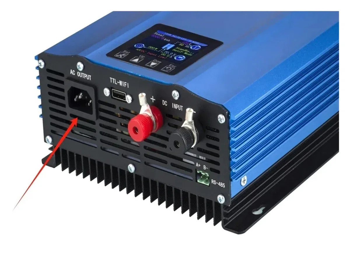 Onduleur Voiture 1200W 1000W 1.2KW 1KW DC24V 26-45v 55-90V AC110V AC220V Solaire Grille Limiteur Décharge Batterie Onduleur Convertisseur