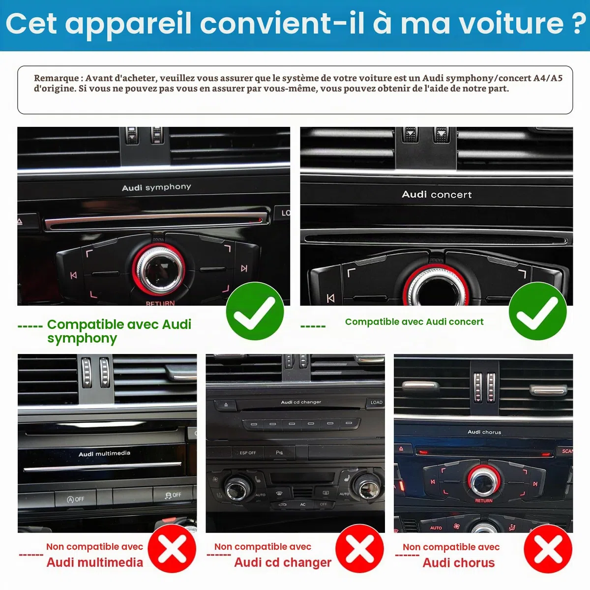 Autoradio écran Tactile 8,9" avec Carplay sans Fil et Android Auto pour 2009-2016 Audi A4 S4 avec système MMI 2G, Prend en Charge Mirrorlink, caméra, Navigation