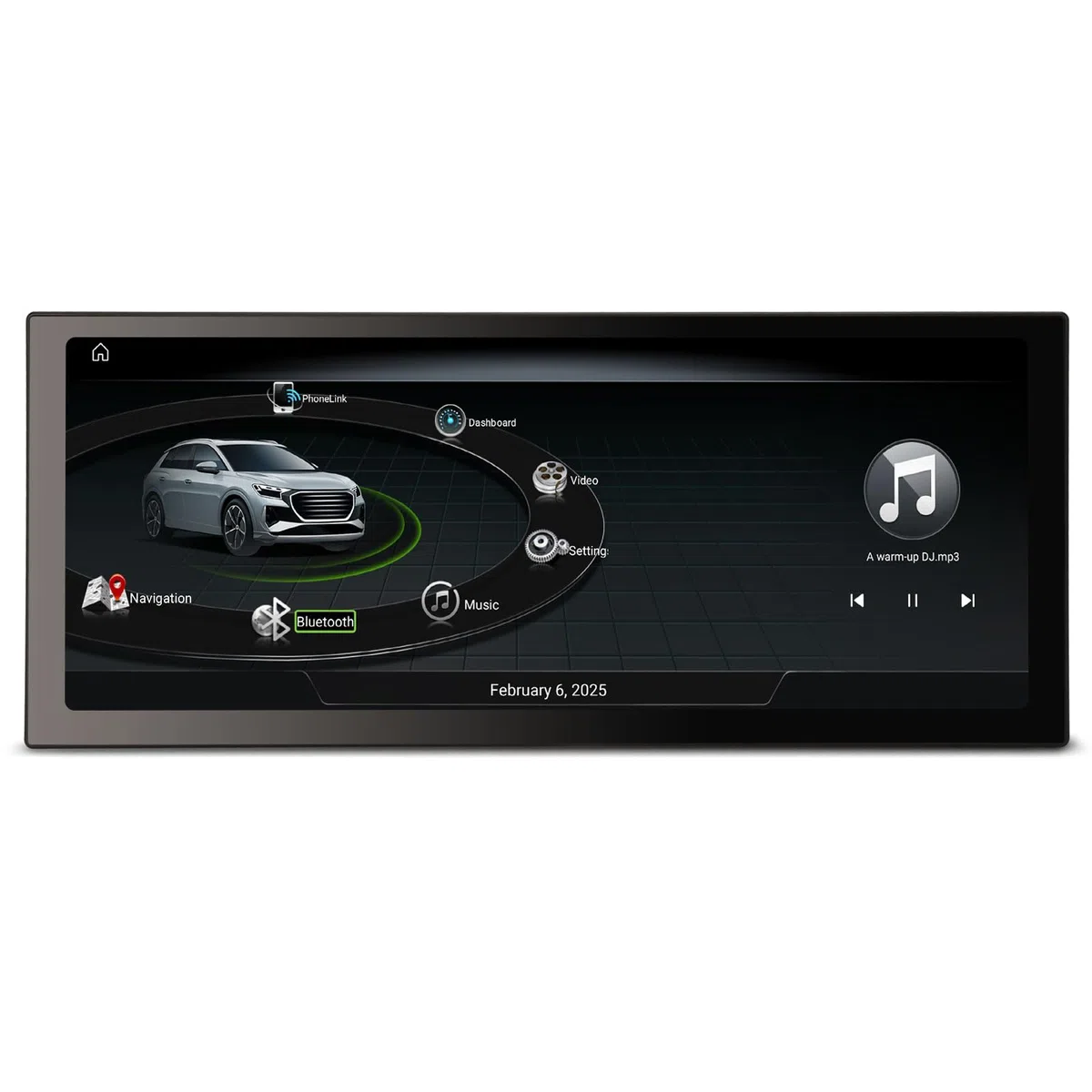 8Go+128Go Android 16 Dab+ Autoradio Stéréo pour Audi Q5 2009-2016 Audi Multimedia GPS Navigateur CarPlay sans Fil Android Auto Wi-FI 4G Bluetooth 5.1 USB 12,3" 2K écran Tactile HD Snapdragon 8 Cœurs