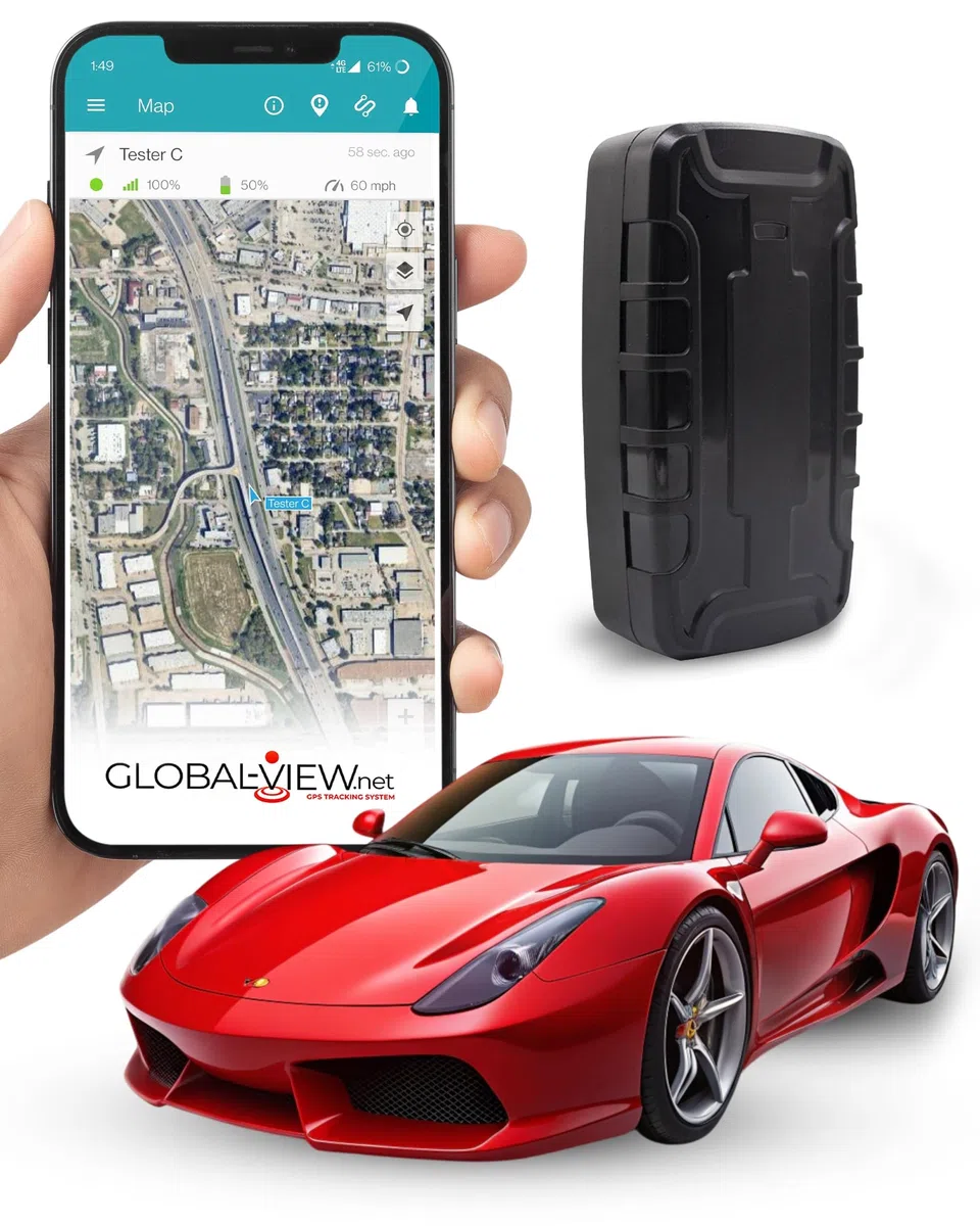 Tracker GPS magnétique caché (USA Tech) - Jusqu'à 6 mois de batterie, suivi en temps réel, alertes de géofence et de vitesse, abonnement requis